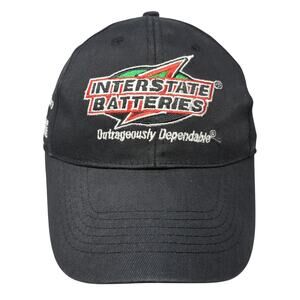 Interstate Batteries 11 18 20 Strapback Hat Black One Size Embroidered